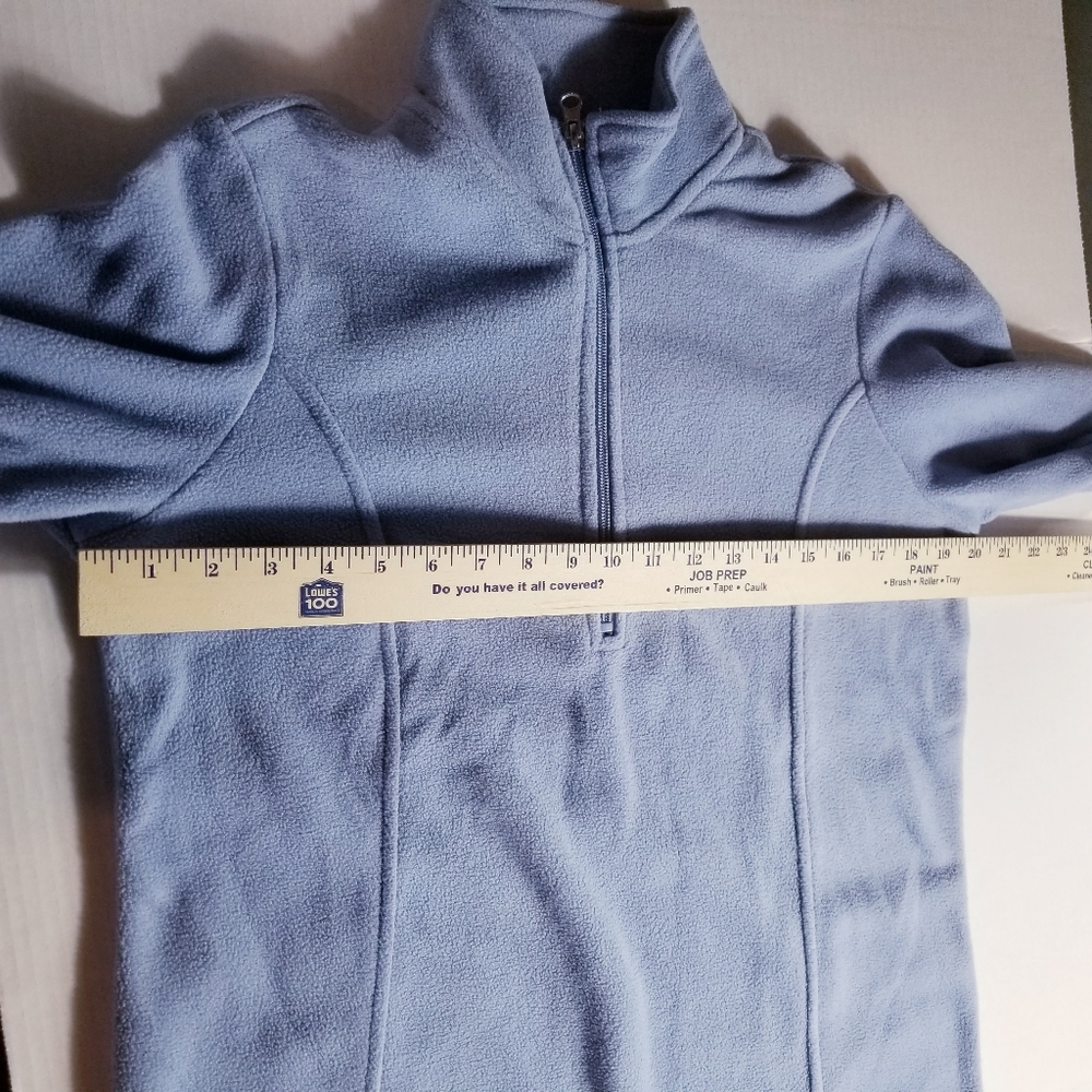 SCANDIA WOODS BLUE FLEECE QUARTER ZIP PULLOVER SIZE SMALL - Picture 6 of 7